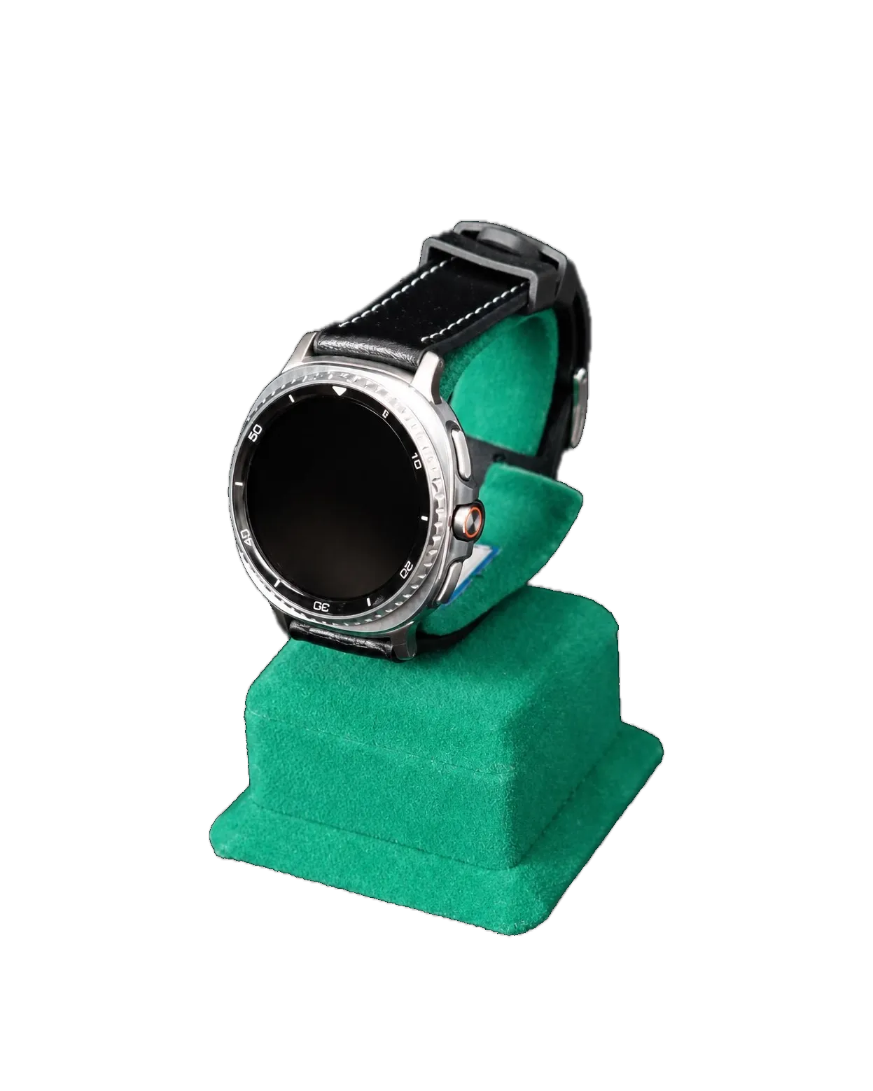 Watch with a leather strap